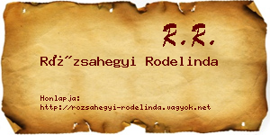 Rózsahegyi Rodelinda névjegykártya